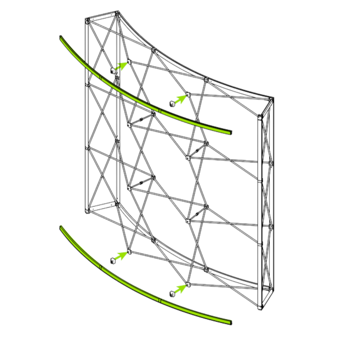 XPF2003-C-V xperience v2 curved back 3-piece channel bar 1 xpe curved back bars b squ 2 large