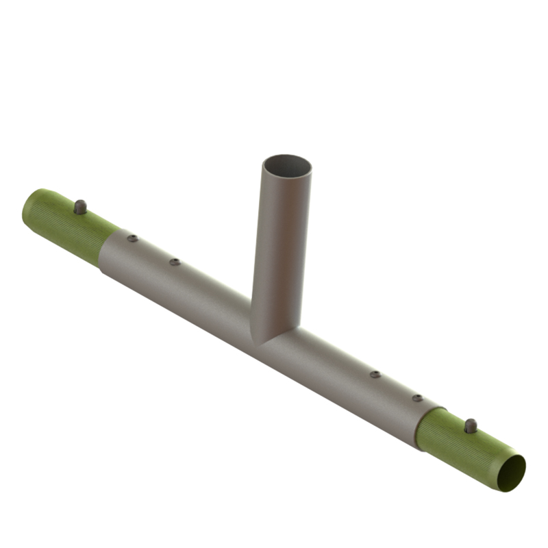 COL070 T contour conector, two connecting sleeves