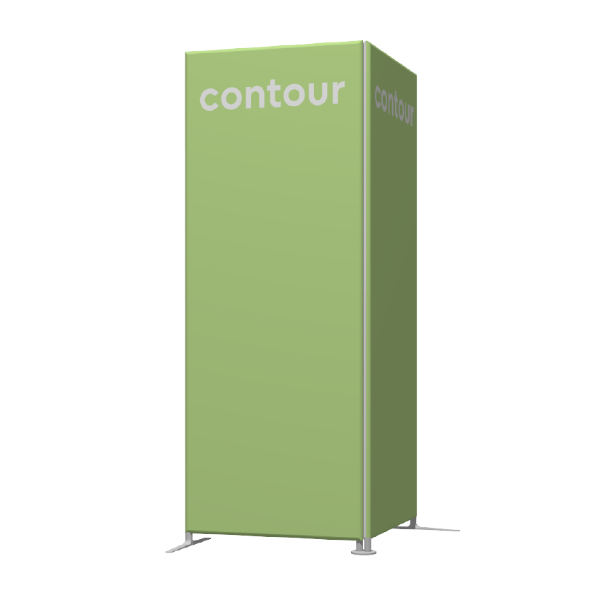contour storage corner 3×8 with pivoting door graphic