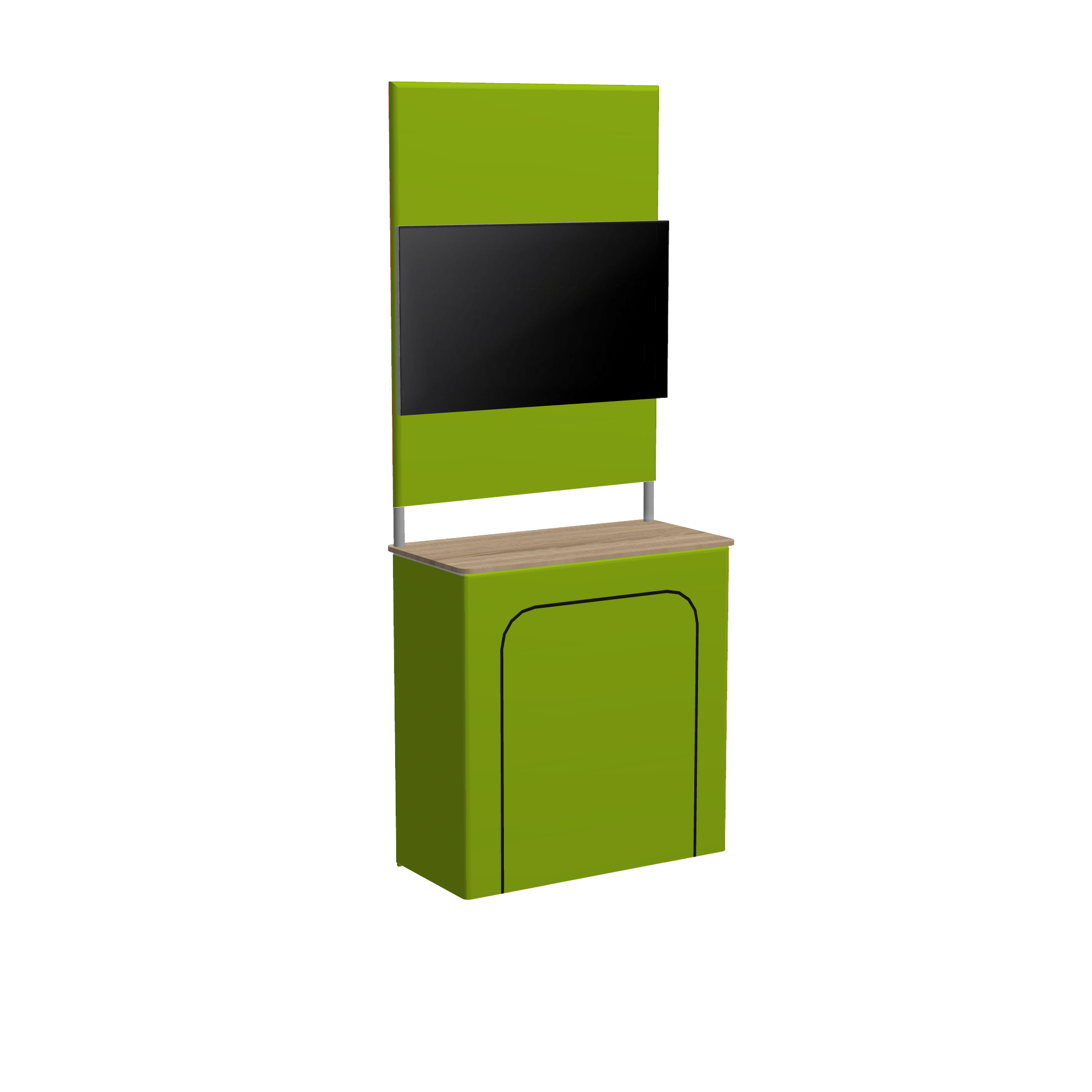 contour counter with tv graphics