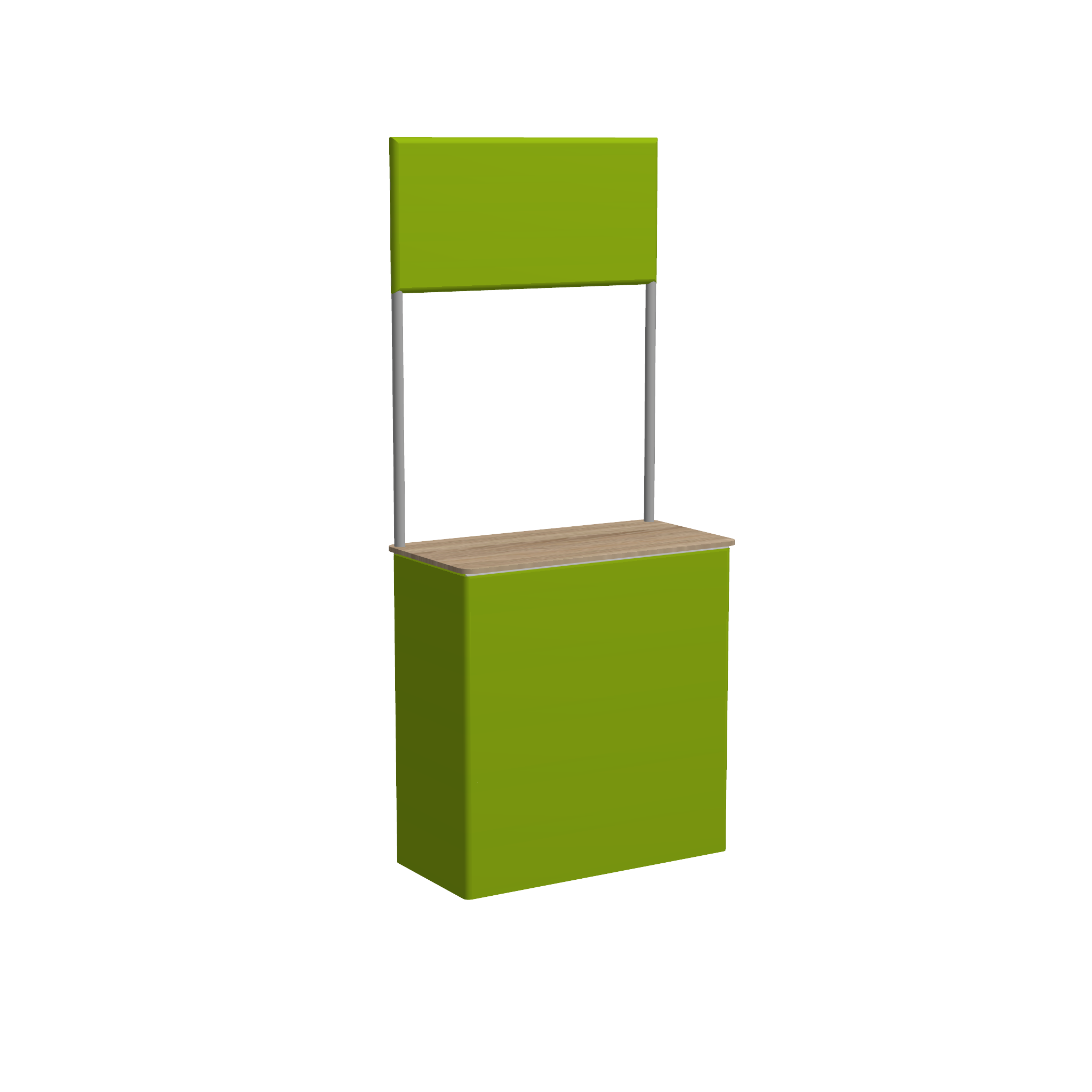 contour counter with fronton graphic